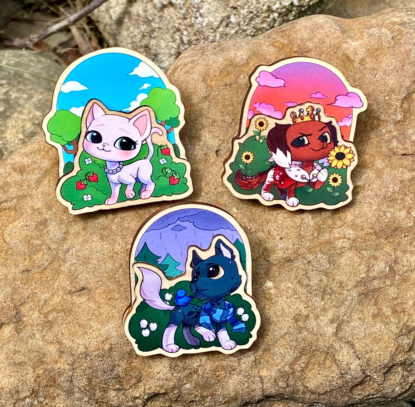 Layered Wooden Pins - Extraordinary Magic