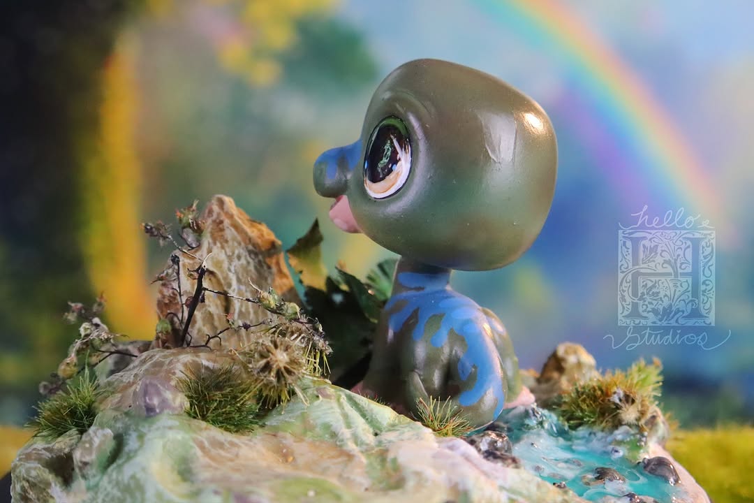 Dinosaurs - Parasaurolophus and Brontosaur