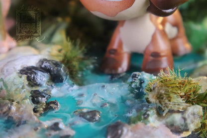 Dinosaurs - Parasaurolophus and Brontosaur