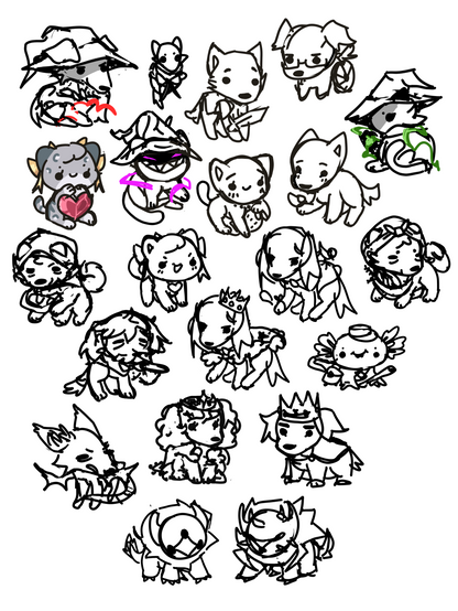 Chibi Button Pins - Tale of Two Brothers