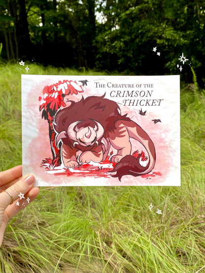 A5 Print - The Creature of Crimson Thicket