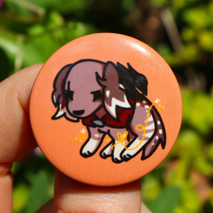 Chibi Button Pins - Tale of Two Brothers